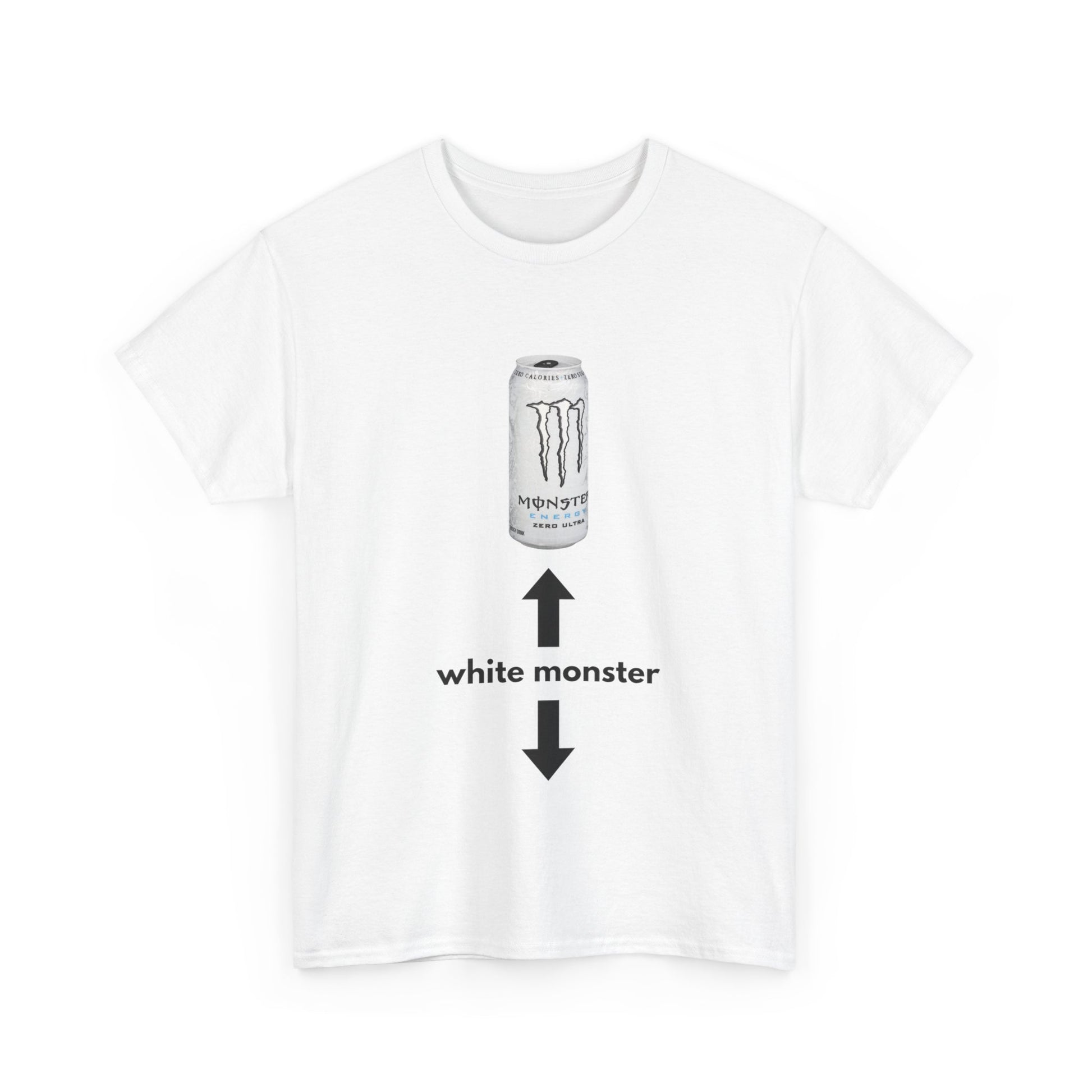 white monster tee